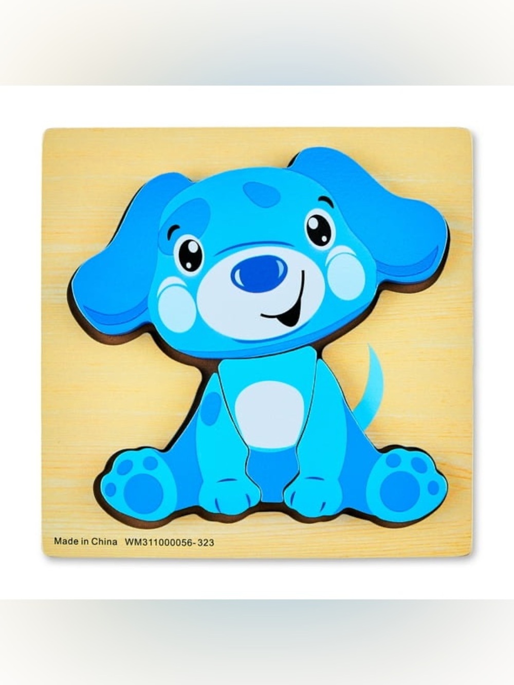 Montessori Bluey Blue Puppy Wooden Puzzle Ages 1-3 Lovevery